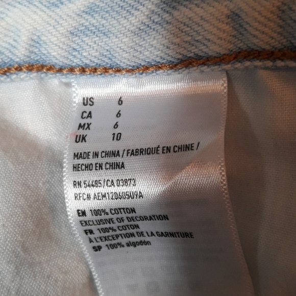 American Eagle Outfitters factory distress summer shorts sz 6 - Picture 9 of 9